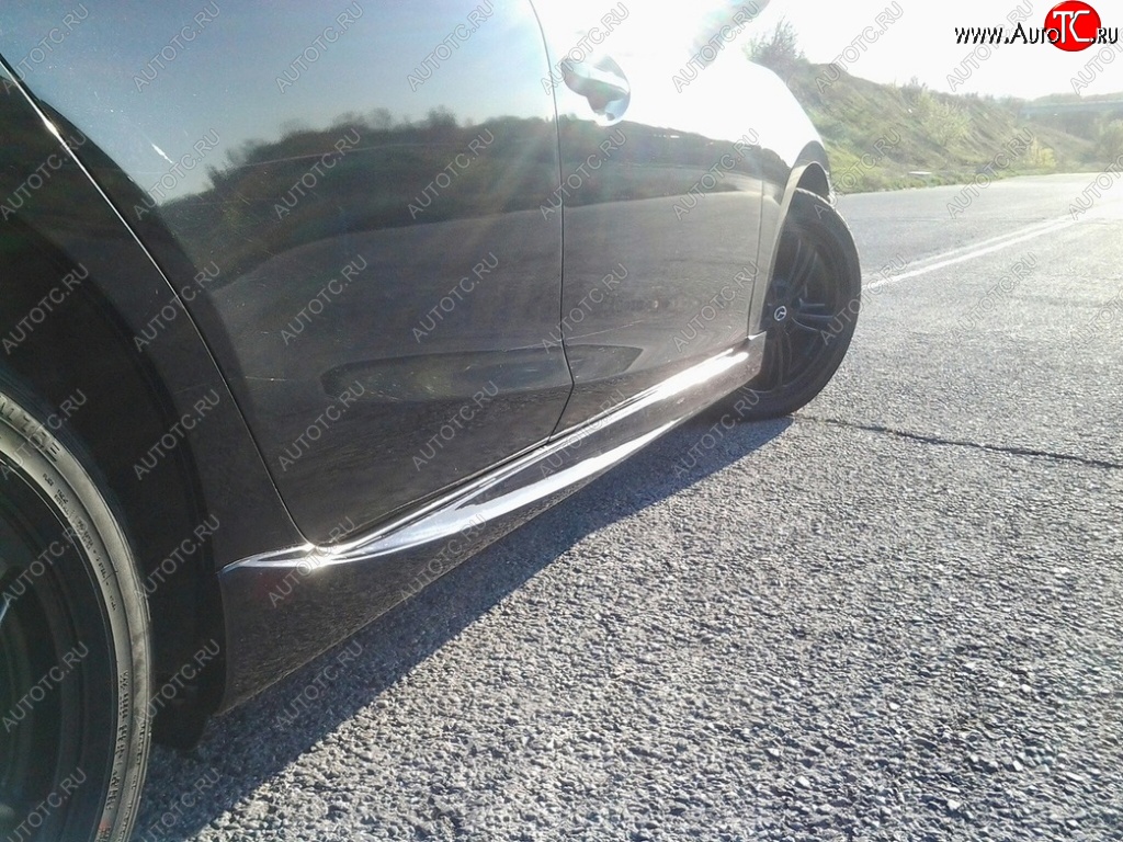 5 649 р. Пороги накладки Style  Mazda 3/Axela  BM (2013-2016) дорестайлинг седан (Неокрашенные)  с доставкой в г. Кемерово