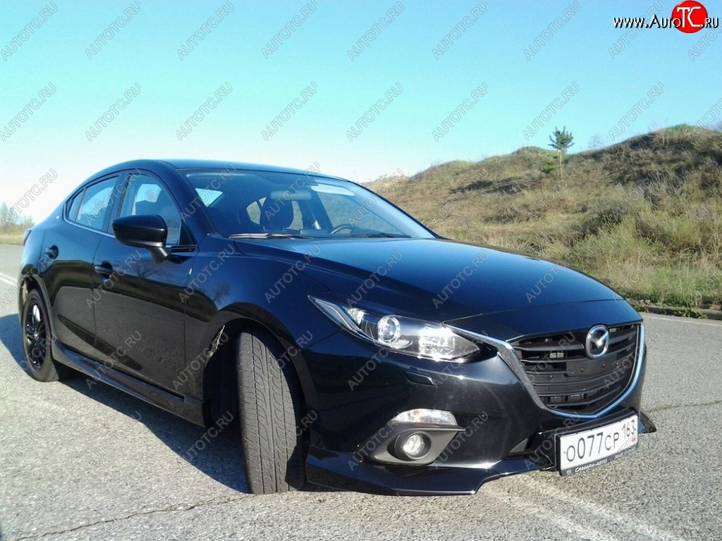 2 549 р. Рамка гос. номера Style  Mazda 3/Axela  BM (2013-2016) дорестайлинг седан  с доставкой в г. Кемерово