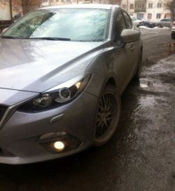 839 р. Реснички на фары M-Techno v2  Mazda 3/Axela  BM (2013-2016) дорестайлинг седан (Неокрашенные)  с доставкой в г. Кемерово. Увеличить фотографию 5