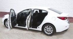 1 969 р. Накладки порожков салона RA Mazda 3/Axela BM дорестайлинг седан (2013-2016) (Комплект (4 шт.))  с доставкой в г. Кемерово. Увеличить фотографию 4