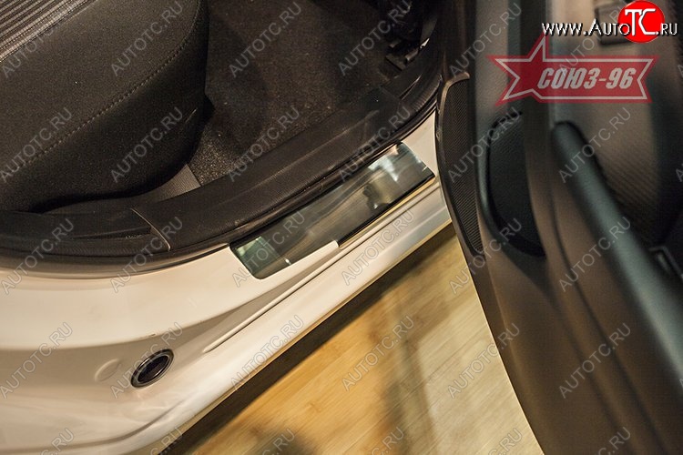2 384 р. Накладки на внутренние пороги Souz-96 Mazda 3/Axela BM дорестайлинг седан (2013-2016)  с доставкой в г. Кемерово