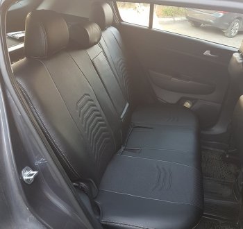 8 249 р. Чехлы для сидений Lord Autofashion Денвер (экокожа) Mazda 3/Axela BM дорестайлинг, хэтчбэк (2013-2016) (Чёрный, вставка чёрная)  с доставкой в г. Кемерово. Увеличить фотографию 5