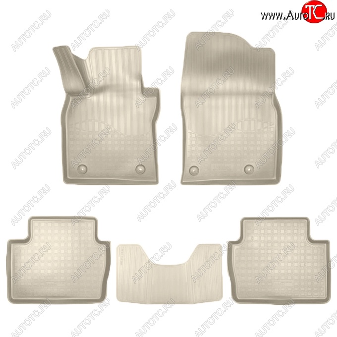 2 979 р. Коврики салонные Noplast (3D)  Mazda 3/Axela  BP (2019-2025) седан, хэтчбэк (Бежевые)  с доставкой в г. Кемерово
