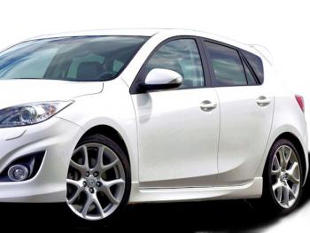 Накладки порогов MPS СТИЛЬ Mazda 3/Axela  BL (2009-2011) дорестайлинг, хэтчбэк 5 дв.