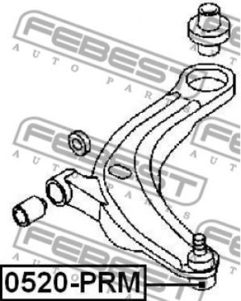 679 р. Шаровая опора Febest (левая/правая) Mazda 3/Axela BL дорестайлинг седан (2009-2011)  с доставкой в г. Кемерово. Увеличить фотографию 2
