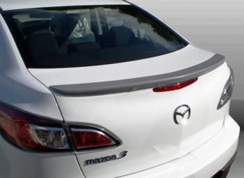 3 899 р. Лип спойлер MV-Tuning  Mazda 3/Axela  BL (2009-2013) дорестайлинг седан, рестайлинг седан (Неокрашенный)  с доставкой в г. Кемерово. Увеличить фотографию 2