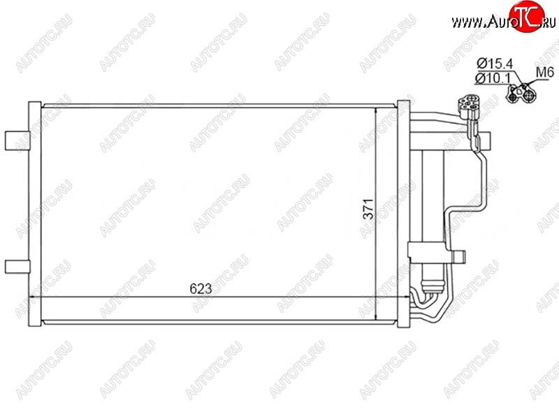 4 749 р. Радиатор кондиционера SAT  Mazda 3/Axela  BL (2009-2013) дорестайлинг седан, дорестайлинг, хэтчбэк 5 дв., рестайлинг седан, рестайлинг, хэтчбэк  с доставкой в г. Кемерово