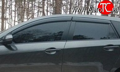 999 р. Комплект дефлекторов окон (ветровиков) 4 шт. Russtal Mazda 3/Axela BL дорестайлинг, хэтчбэк 5 дв. (2009-2011)  с доставкой в г. Кемерово