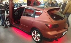 4 749 р. Накладка на задний бампер Style  Mazda 3/Axela  BK (2003-2006) дорестайлинг, хэтчбэк (Неокрашенная)  с доставкой в г. Кемерово. Увеличить фотографию 3