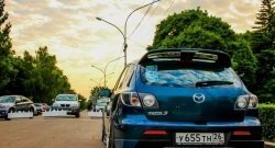 4 749 р. Накладка на задний бампер Style  Mazda 3/Axela  BK (2003-2006) дорестайлинг, хэтчбэк (Неокрашенная)  с доставкой в г. Кемерово. Увеличить фотографию 11
