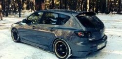 Накладка на задний бампер Style Mazda 3/Axela  BK (2003-2006) дорестайлинг, хэтчбэк