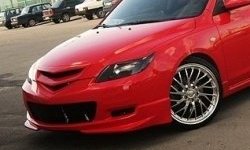 3 189 р. Решётка радиатора (спорт) Style (сетка)  Mazda 3/Axela  BK (2003-2006) дорестайлинг, хэтчбэк (Неокрашенная)  с доставкой в г. Кемерово. Увеличить фотографию 7