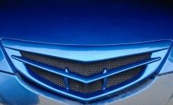 Решётка радиатора Style v2 (значок) Mazda 3/Axela  BK (2003-2006) дорестайлинг, хэтчбэк