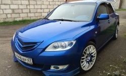 689 р. Реснички на фары Лодочки  Mazda 3/Axela  BK (2003-2009) дорестайлинг, хэтчбэк, рестайлинг, хэтчбэк (Неокрашенные)  с доставкой в г. Кемерово. Увеличить фотографию 4