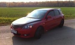 Решётка радиатора Style v1 (две полоски) Mazda 3/Axela  BK (2006-2009) рестайлинг, хэтчбэк