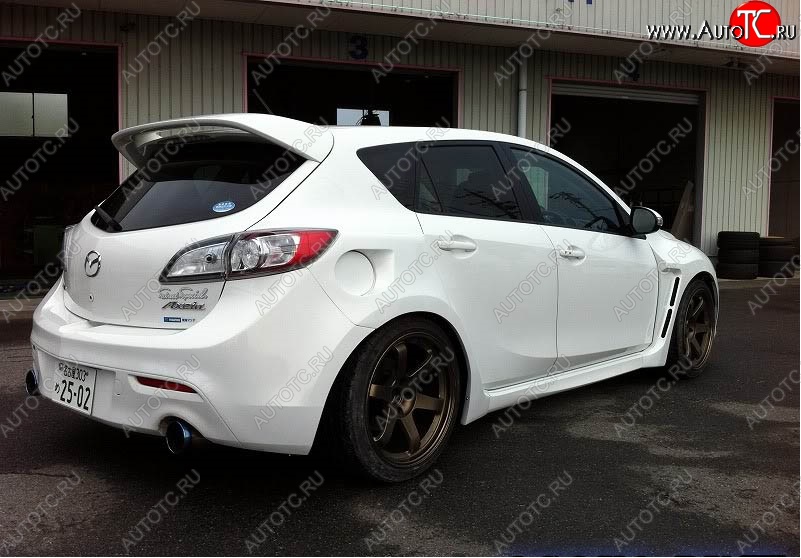 6 199 р. Спойлер MPS Mazda 3/Axela BL дорестайлинг, хэтчбэк 5 дв. (2009-2011) (Неокрашенный)  с доставкой в г. Кемерово