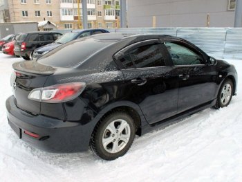 4 899 р. Пороги накладки KNIGHT SPORTS Mazda 3/Axela BL дорестайлинг, хэтчбэк 5 дв. (2009-2011) (Неокрашенные)  с доставкой в г. Кемерово. Увеличить фотографию 3