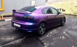 4 749 р. Накладка на задний бампер Style  Mazda 3/Axela  BK (2003-2006) дорестайлинг седан (Неокрашенная)  с доставкой в г. Кемерово. Увеличить фотографию 9