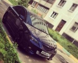 3 189 р. Решётка радиатора (рестайл) Style v2 (сетка)  Mazda 3/Axela  BK (2006-2009) рестайлинг седан (Неокрашенная)  с доставкой в г. Кемерово. Увеличить фотографию 4