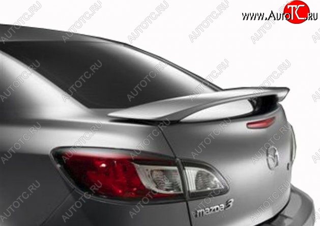 4 999 р. Спойлер CT Mazda 3/Axela BL дорестайлинг седан (2009-2011) (Неокрашенный)  с доставкой в г. Кемерово