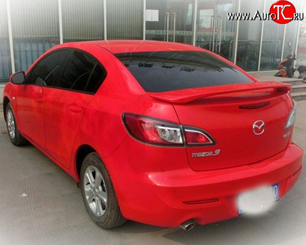 3 279 р. Спойлер M-VRS V2 Mazda 3/Axela BL дорестайлинг седан (2009-2011) (Неокрашенный)  с доставкой в г. Кемерово
