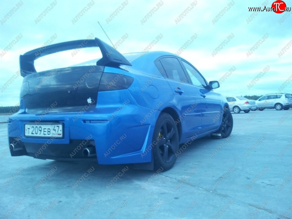 9 049 р. Спойлер Mugen Mazda 3/Axela BK дорестайлинг седан (2003-2006) (Неокрашенный)  с доставкой в г. Кемерово