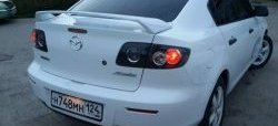 4 749 р. Спойлер Высокий Mazda 3/Axela BK дорестайлинг седан (2003-2006) (Неокрашенный)  с доставкой в г. Кемерово. Увеличить фотографию 7
