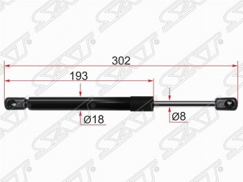 Газовый упор крышки багажника SAT Mazda 3/Axela  BL (2009-2013) дорестайлинг седан, рестайлинг седан