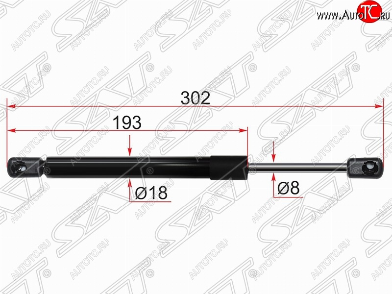 499 р. Газовый упор крышки багажника SAT  Mazda 3/Axela  BL (2009-2013) дорестайлинг седан, рестайлинг седан  с доставкой в г. Кемерово