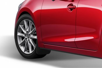 1 249 р. Брызговики передние Frosch (optimum, в пакете) Mazda 3/Axela BL дорестайлинг седан (2009-2011)  с доставкой в г. Кемерово. Увеличить фотографию 2