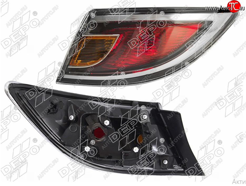 9 599 р. Правый фонарь задний DEPO Mazda 6 GH рестайлинг лифтбэк (2010-2012)  с доставкой в г. Кемерово