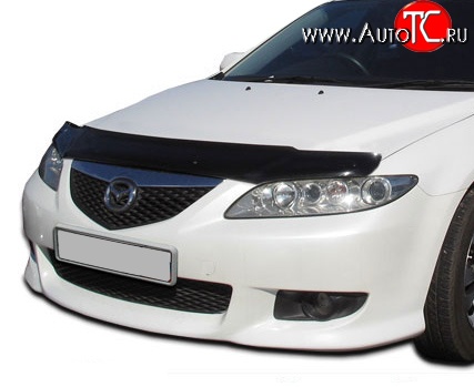 2 879 р. Дефлектор капота NovLine Mazda 6 GG седан дорестайлинг (2002-2005)  с доставкой в г. Кемерово