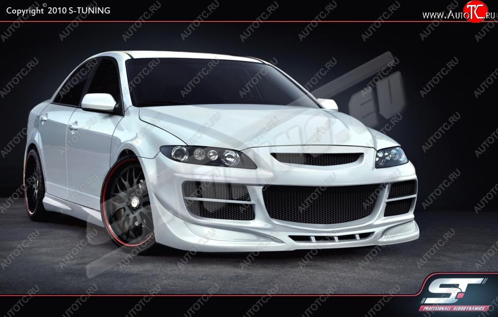 28 999 р. Передний бампер ST Mazda 6 GG седан дорестайлинг (2002-2005)  с доставкой в г. Кемерово
