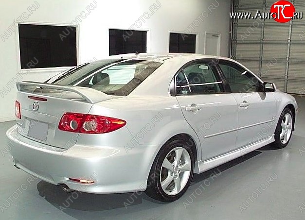 6 599 р. Пороги накладки CT Mazda 6 GG седан дорестайлинг (2002-2005) (Неокрашенные)  с доставкой в г. Кемерово