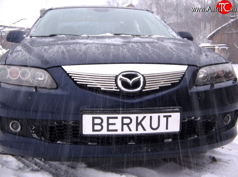 4 999 р. Декоративная вставка решетки радиатора Berkut Mazda 6 GG седан дорестайлинг (2002-2005)  с доставкой в г. Кемерово