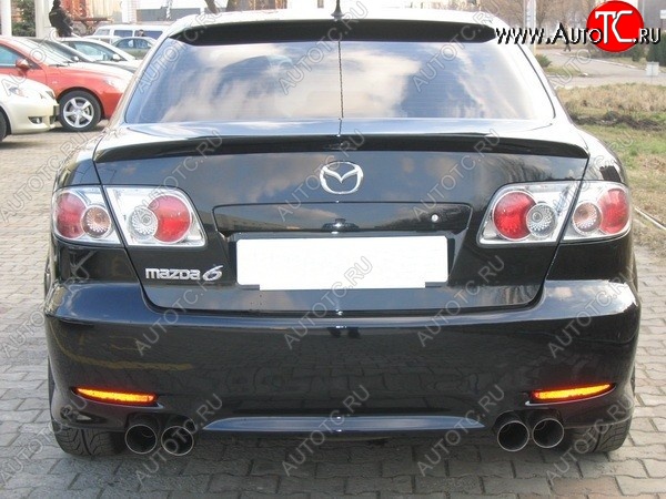 4 149 р. Лип спойлер ATH Mazda 6 GG седан дорестайлинг (2002-2005) (Неокрашенный)  с доставкой в г. Кемерово