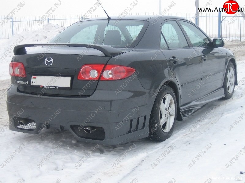 7 599 р. Задний бампер ST Mazda 6 GG седан дорестайлинг (2002-2005)  с доставкой в г. Кемерово