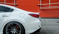 29 899 р. Крышка багажника Tuning-Sport v1  Mazda 6  GJ (2015-2025) 1-ый рестайлинг седан, 2-ой рестайлинг седан (Неокрашенная)  с доставкой в г. Кемерово. Увеличить фотографию 3