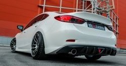 29 899 р. Крышка багажника Tuning-Sport v1  Mazda 6  GJ (2015-2025) 1-ый рестайлинг седан, 2-ой рестайлинг седан (Неокрашенная)  с доставкой в г. Кемерово. Увеличить фотографию 7