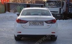 4 999 р. Козырёк на заднее стекло Boomer Design Mazda 6 GJ дорестайлинг седан (2012-2015) (Неокрашенный)  с доставкой в г. Кемерово. Увеличить фотографию 4