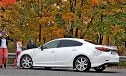5 499 р. Накладки на задний бампер SkyActivSport  Mazda 6  GJ (2012-2015) дорестайлинг седан (Неокрашенная)  с доставкой в г. Кемерово. Увеличить фотографию 2