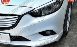 1 299 р. Реснички на фары Sport V2  Mazda 6  GJ (2012-2015) дорестайлинг седан (Неокрашенные)  с доставкой в г. Кемерово. Увеличить фотографию 1