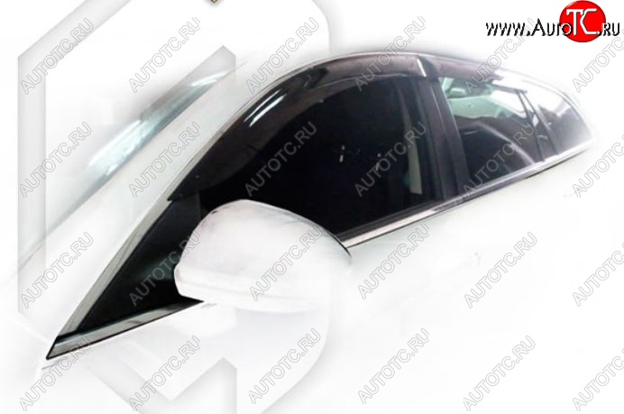 1 999 р. Дефлектор капота CA-Plastiс Mazda 6 GH дорестайлинг универсал (2007-2010) (Classic полупрозрачный, Без хром.молдинга)  с доставкой в г. Кемерово