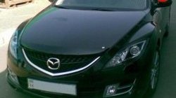 4 599 р. Дефлектор капота NovLine Mazda 6 GJ дорестайлинг седан (2012-2015)  с доставкой в г. Кемерово. Увеличить фотографию 2