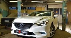 47 899 р. Капот пластиковый (с прорезаными жабрами) SkyActivSport MV-Tuning  Mazda 6  GJ (2012-2025) дорестайлинг седан, дорестайлинг универсал, 1 рестайлинг универсал, 1-ый рестайлинг седан, 2-ой рестайлинг седан, 2-ой рестайлинг универсал (Неокрашенный)  с доставкой в г. Кемерово. Увеличить фотографию 8