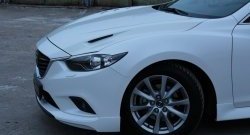 47 899 р. Капот пластиковый (с прорезаными жабрами) SkyActivSport MV-Tuning Mazda 6 GJ 1 рестайлинг универсал (2015-2018) (Неокрашенный)  с доставкой в г. Кемерово. Увеличить фотографию 9