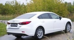 1 389 р. Накладка на задний бампер RA Mazda 6 GJ 1-ый рестайлинг седан (2015-2018)  с доставкой в г. Кемерово. Увеличить фотографию 3