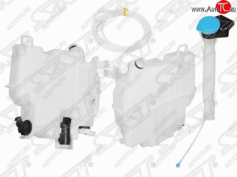 4 399 р. Бачок омывателей SAT (с горловиной, 2-мя моторами и датчиком уровня, большой) Mazda 6 GJ дорестайлинг седан (2012-2015)  с доставкой в г. Кемерово