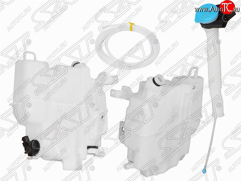 4 199 р. Бачок омывателей SAT (с горловиной, 1 мотором и датчиком уровня, большой) Mazda 6 GJ дорестайлинг седан (2012-2015)  с доставкой в г. Кемерово