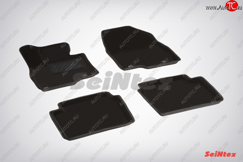 5 449 р. Износостойкие коврики в салон 3D MAZDA 6 13` черные (компл)  Mazda 6  GJ (2012-2018) дорестайлинг седан, 1-ый рестайлинг седан  с доставкой в г. Кемерово